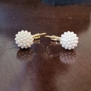 Elegant Pearl Cluster Earrings